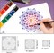 9PCS Mandala Stencils Set – 6x6 Inch Reusable PET Mandala Dotting Templates for DIY Painting, Home Decor, Scrapbooking & Craft Projects